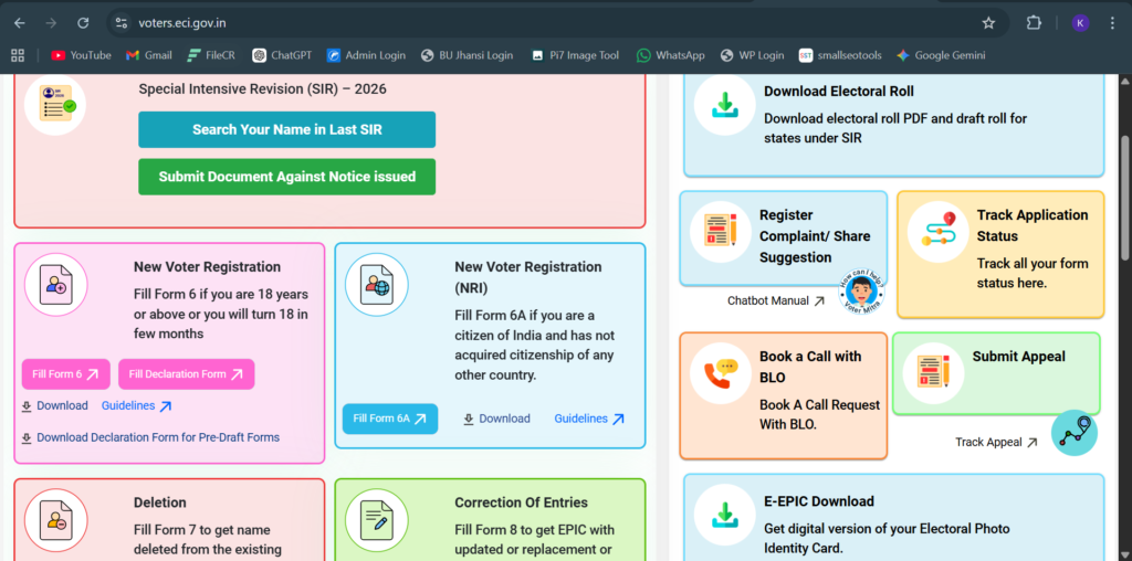 New Voter ID Card Online Apply 2026"