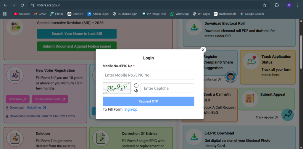 New Voter ID Card Online Apply 2026"